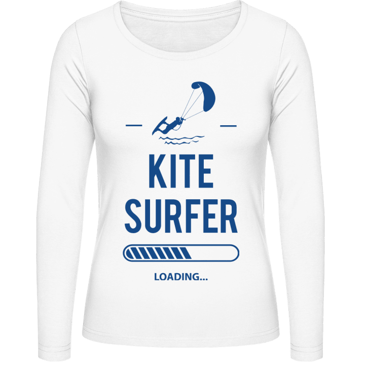 Kitesurfer Loading Langermet skjorte for kvinner contain pic