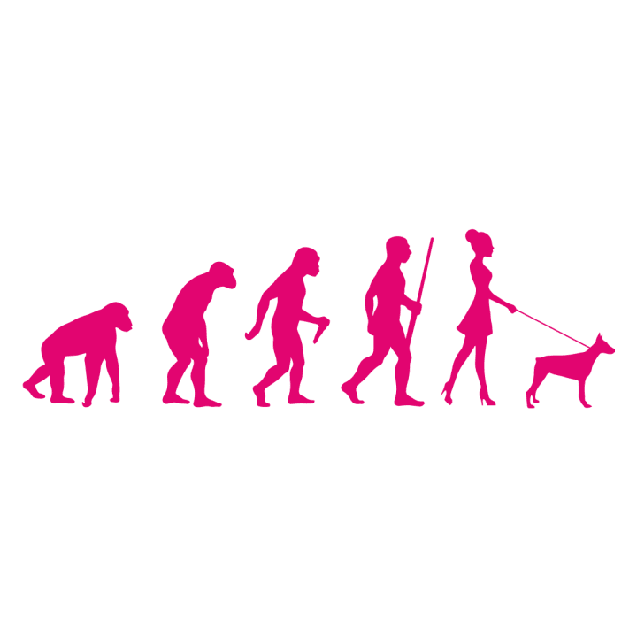 Dog Walking Evolution Female Vrouwen Lange Mouw Shirt 0 image