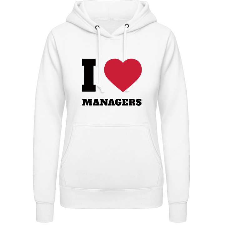 I Love Managers Frauen Kapuzenpulli contain pic