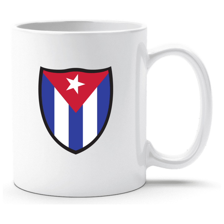 Cuba Flag Shield Taza contain pic