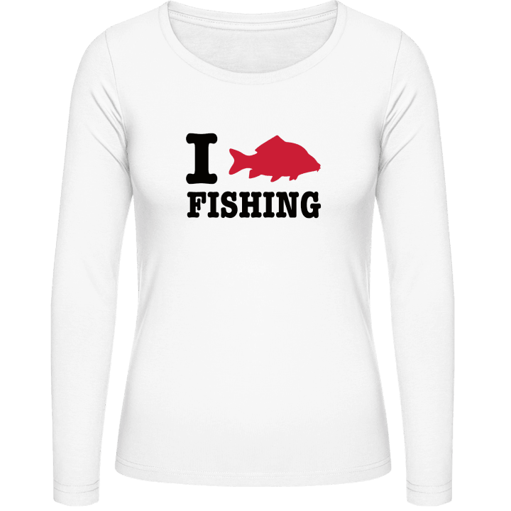 I Love Fishing Vrouwen Lange Mouw Shirt 0 image