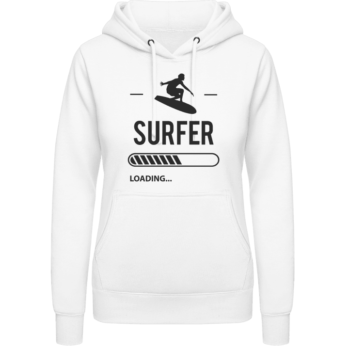 Surfer Loading Sudadera con capucha para mujer contain pic