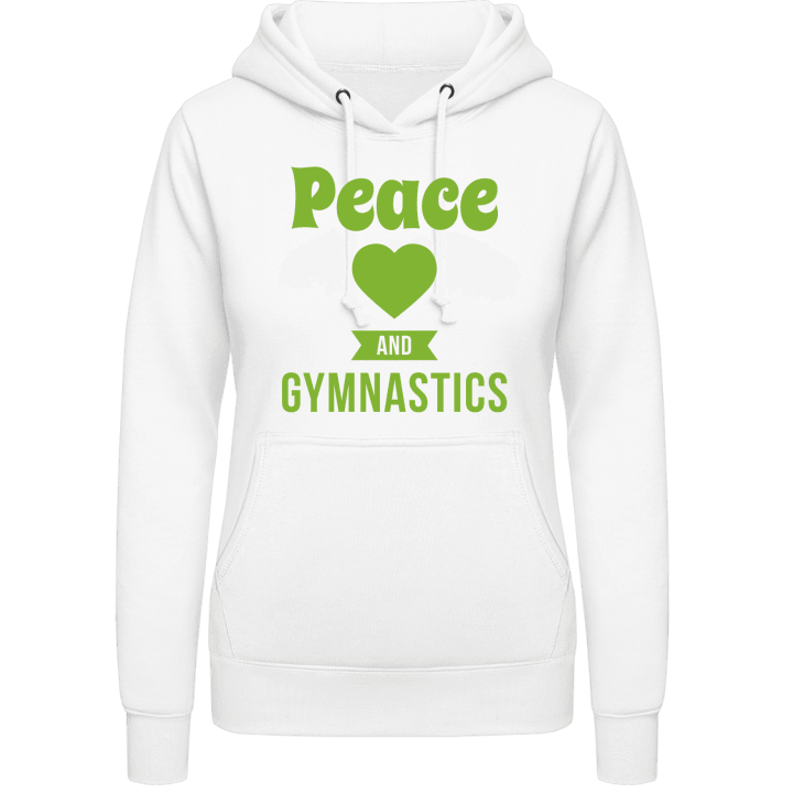 Peace Love Gymnastics Felpa con cappuccio da donna contain pic