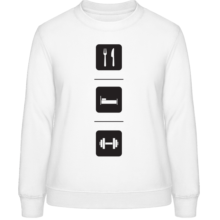 Eat Sleep Weight Lifter Sweat-shirt pour femme 0 image