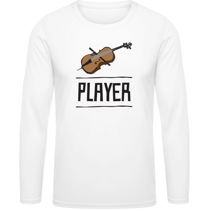 Cello Player Illustration Long Sleeve Shirt contain pic
