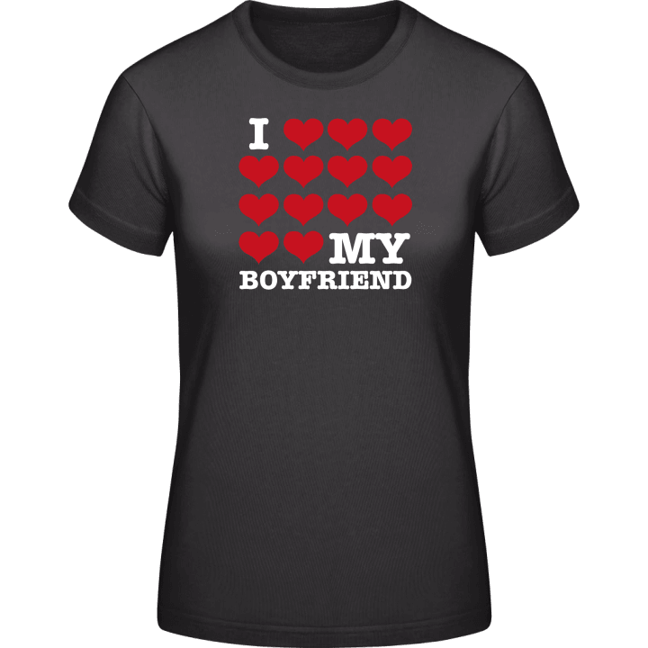 I Love My Boyfriend Vrouwen T-shirt 0 image