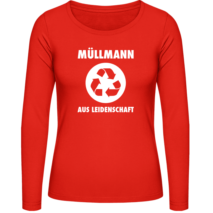 Müllmann aus Leidenschaft Kvinnor långärmad skjorta contain pic