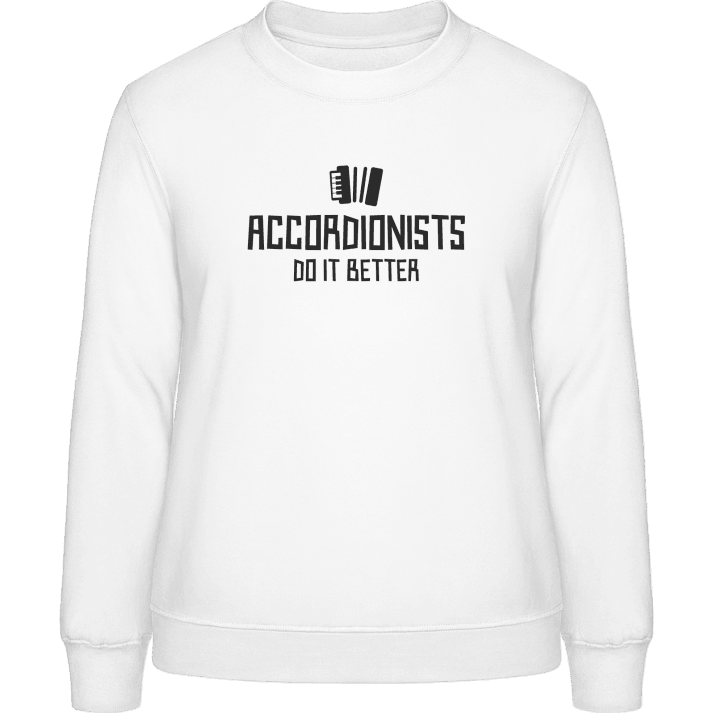 Accordionists Do It Better Sweatshirt för kvinnor contain pic