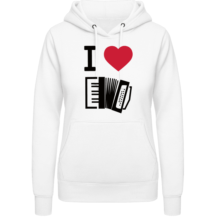 I Heart Accordion Music Vrouwen Hoodie contain pic
