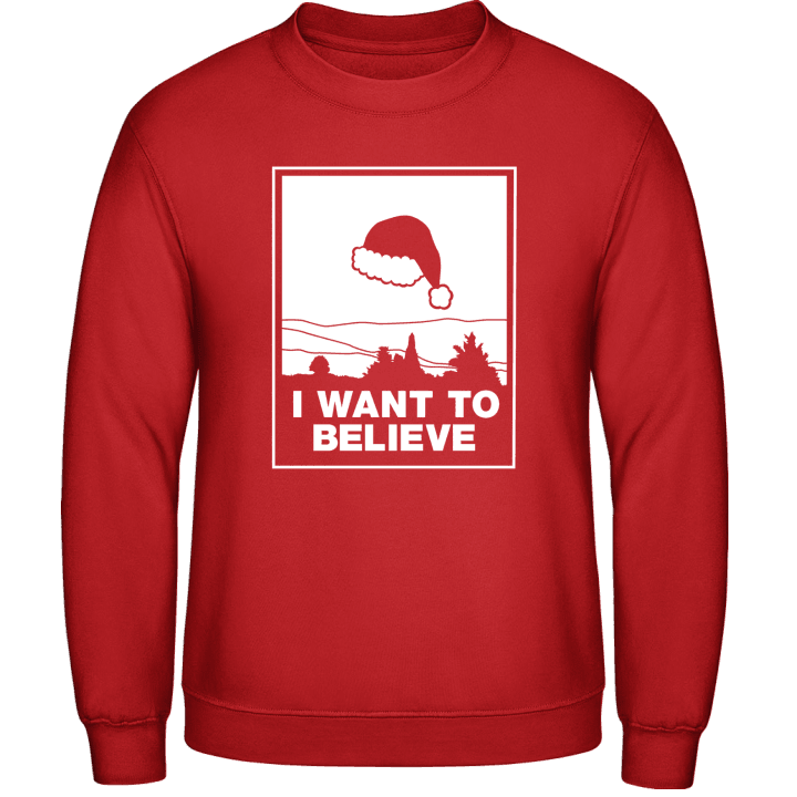 I Want To Believe In Santa Sweatshirt contain pic
