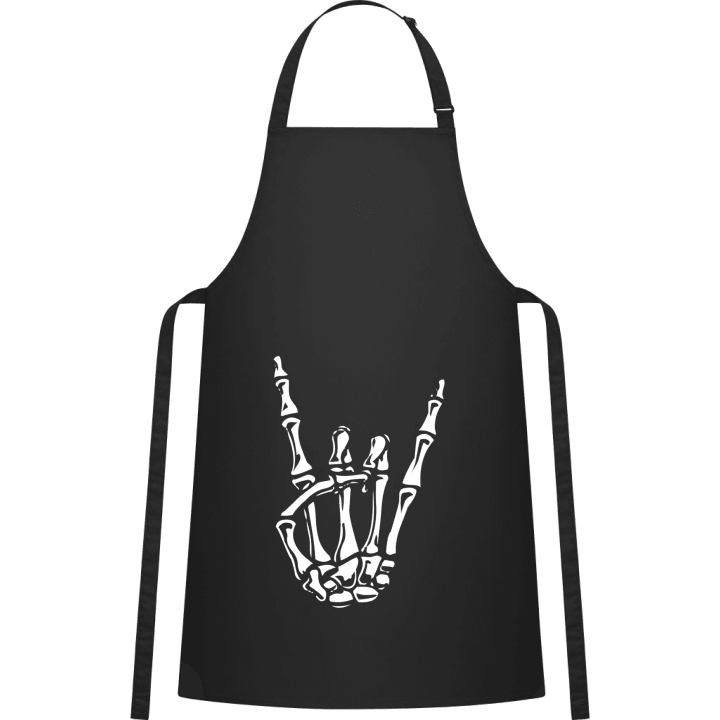 Rock On Skeleton Hand Kitchen Apron contain pic