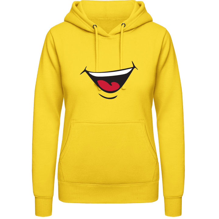 Smiley Mouth Vrouwen Hoodie contain pic