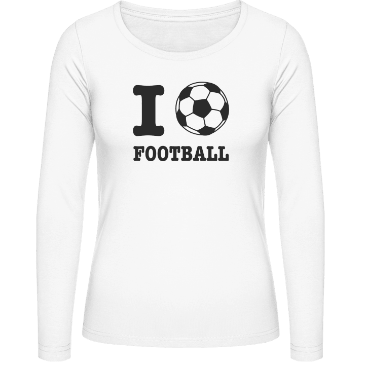 Football Love Frauen Langarmshirt contain pic