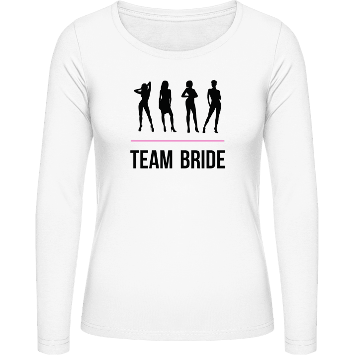 Team Bride Hotties T-shirt à manches longues pour femmes contain pic