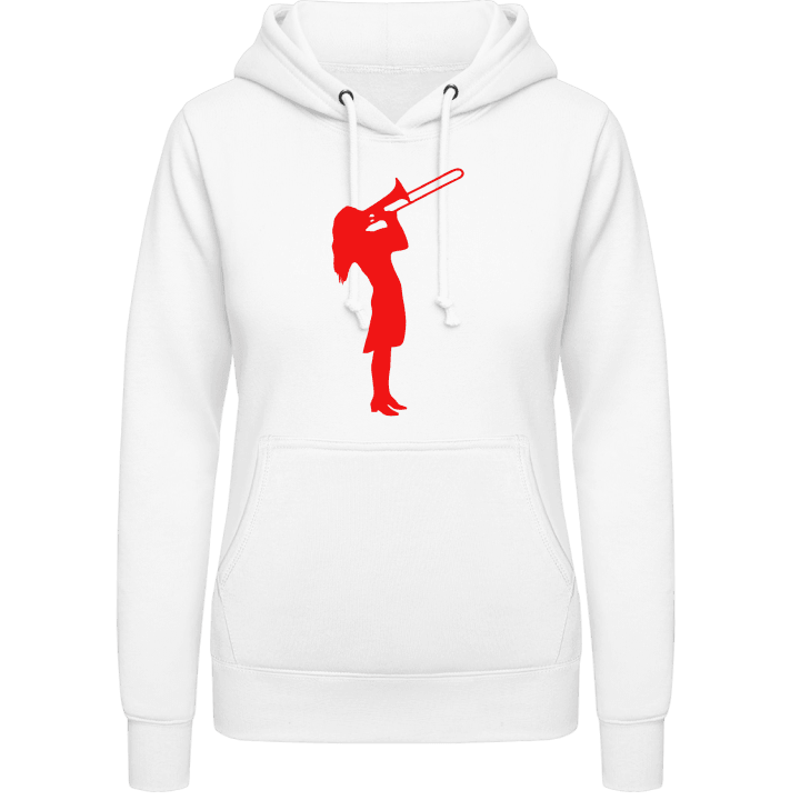 Female Trombonist Silhouette Women Hoodie contain pic