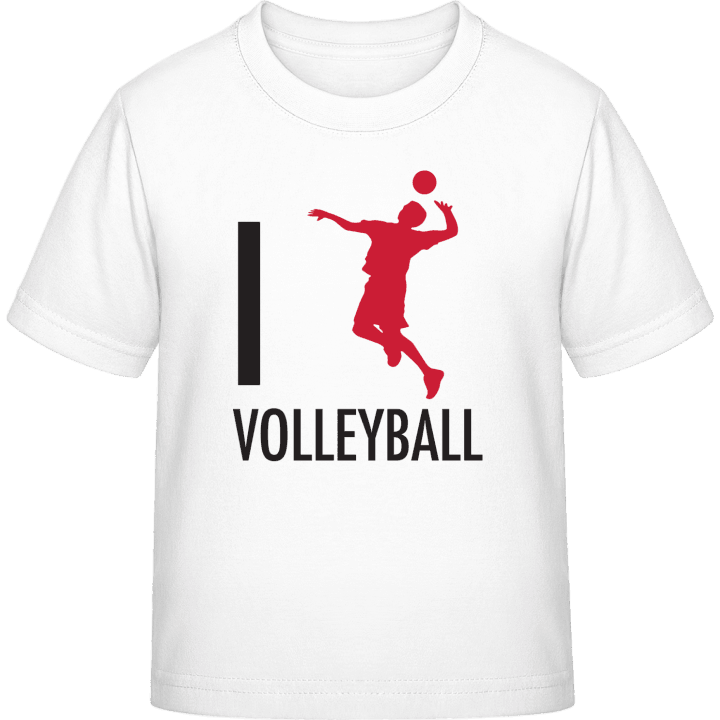 I Love Volleyball T-shirt för barn contain pic