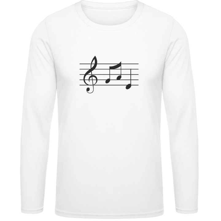 Music Notes Classic Shirt met lange mouwen contain pic
