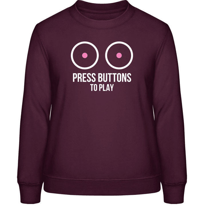 Press Buttons To Play Frauen Sweatshirt contain pic