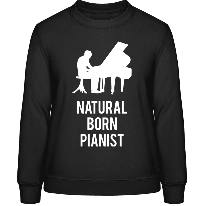 Natural Born Pianist Sweatshirt för kvinnor contain pic