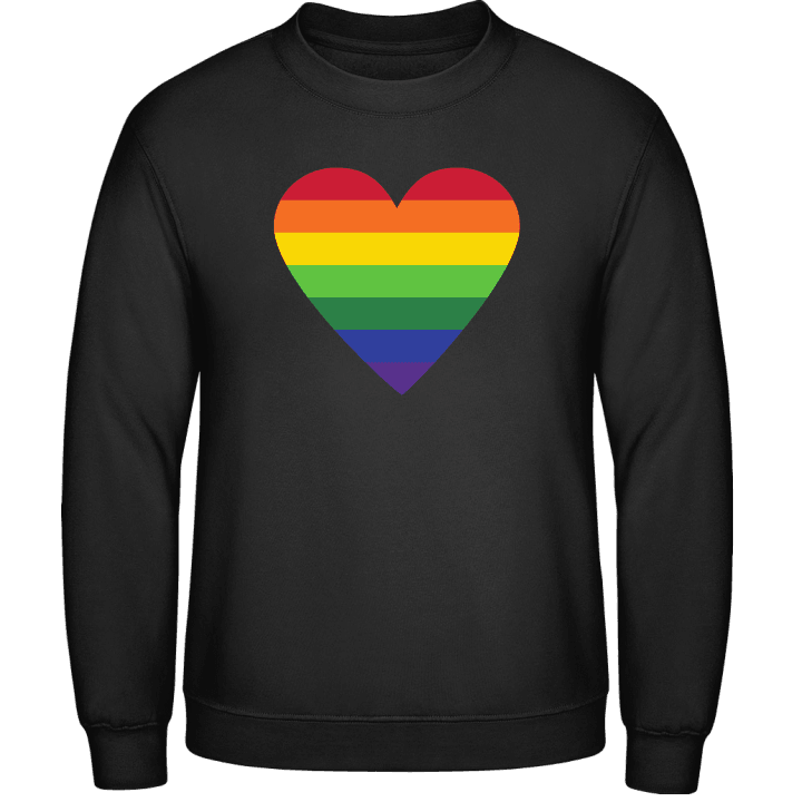Rainbow Heart Stripes Sweatshirt contain pic