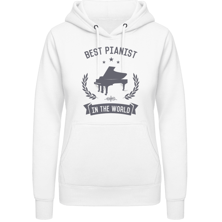 Best Pianist In The World Sudadera con capucha para mujer contain pic