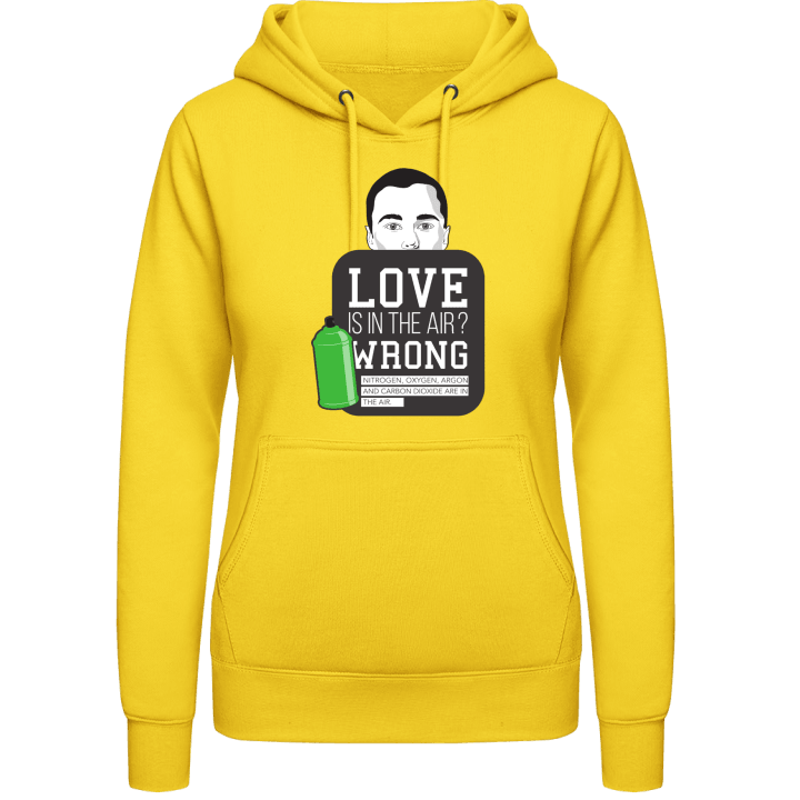 Love is in the air Sheldon Style Sudadera con capucha para mujer 0 image