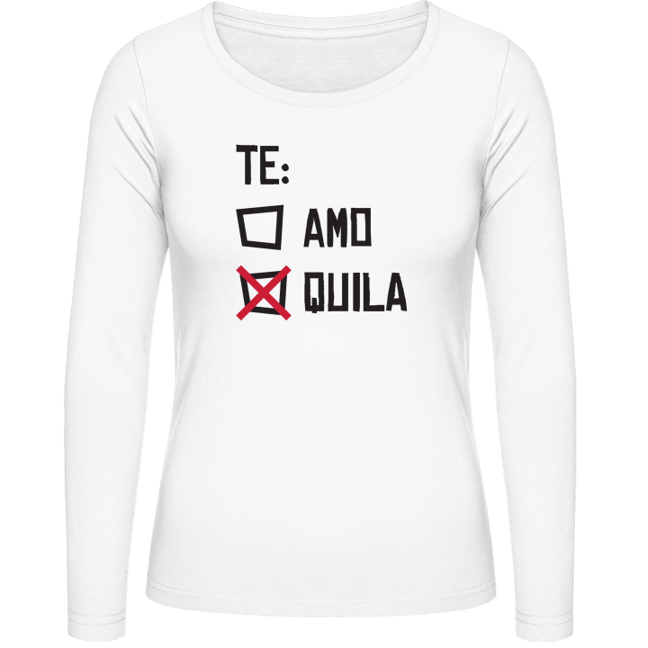 Te Amo Te Quila T-shirt à manches longues pour femmes 0 image