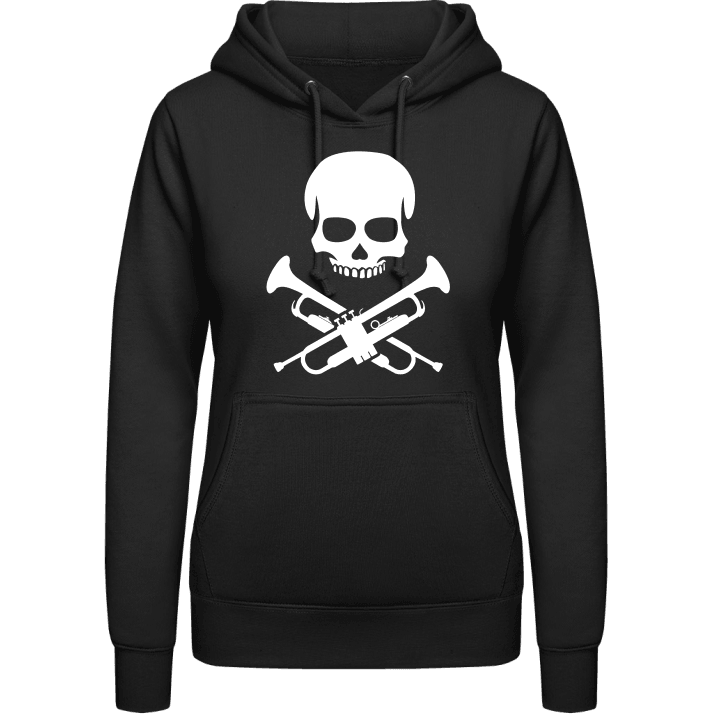Trumpeter Skull Women Hoodie contain pic