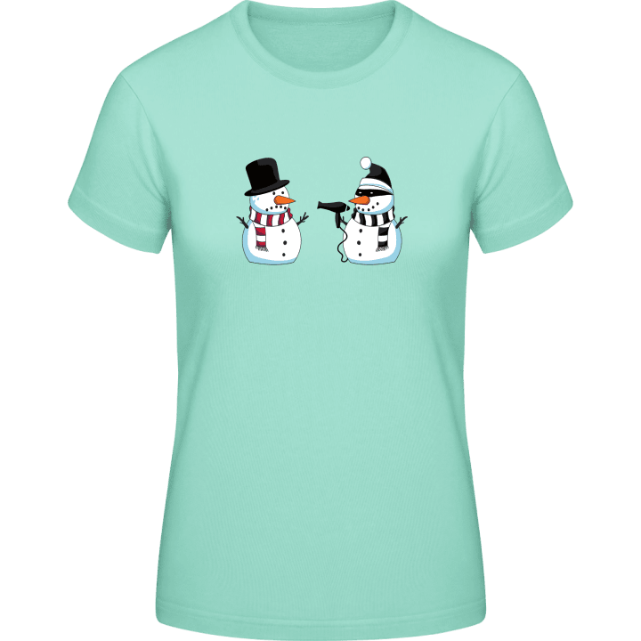 Snowman Attack T-skjorte for kvinner 0 image
