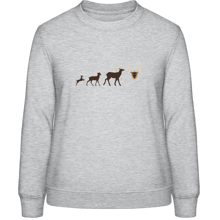 Evolution Deer To Antlers Vrouwen Sweatshirt 0 image