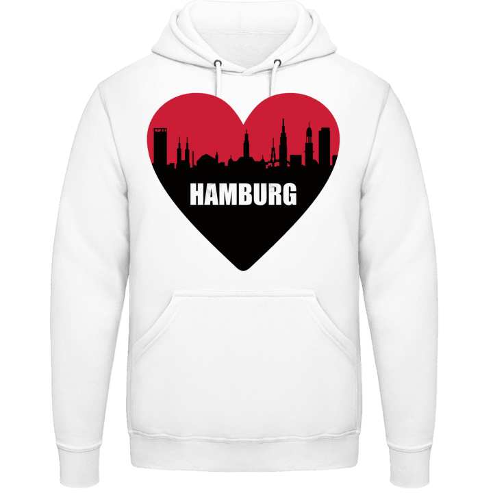 Hamburg Heart Felpa con cappuccio contain pic