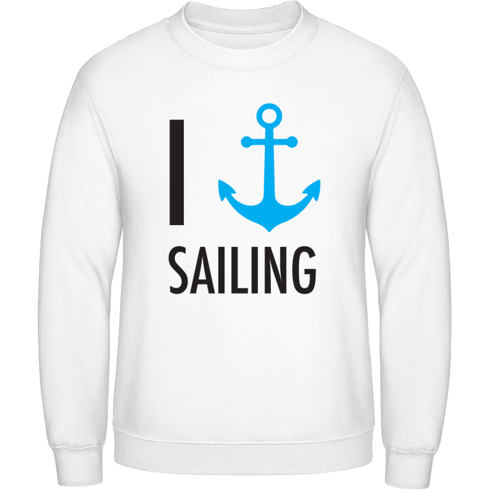 I heart Sailing Sweatshirt contain pic