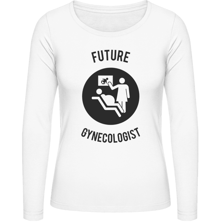Future Gynecologist Vrouwen Lange Mouw Shirt contain pic
