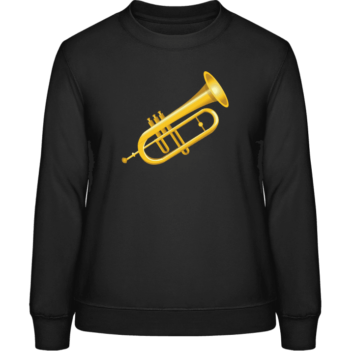 Golden Trumpet Sweatshirt för kvinnor contain pic