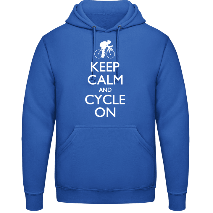 Keep Calm and Cycle on Felpa con cappuccio contain pic