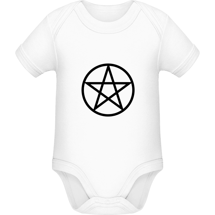 Pentagram in Circle Baby Romper contain pic