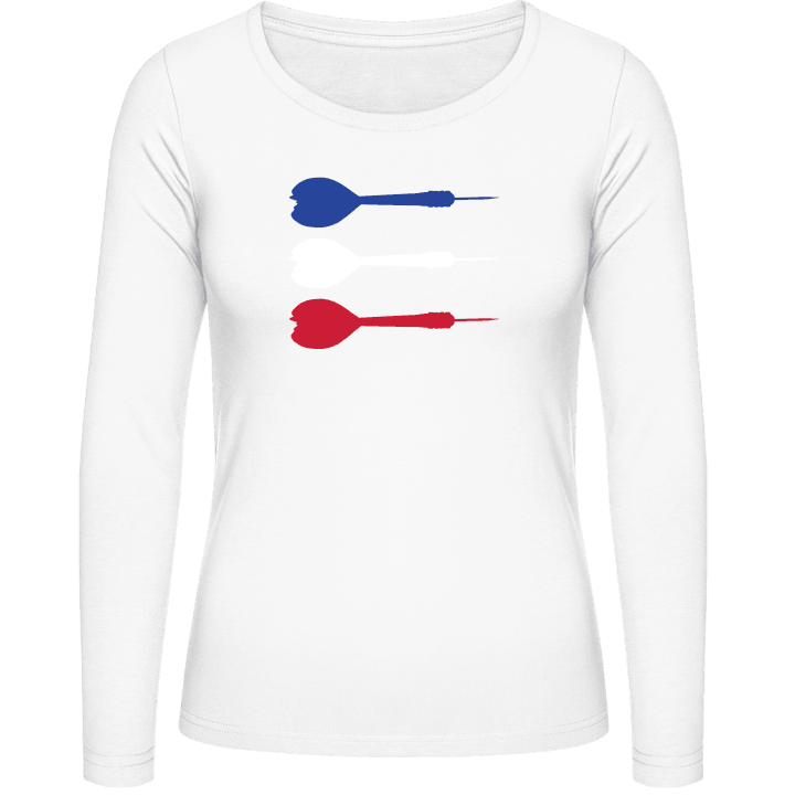French Darts Kvinnor långärmad skjorta contain pic