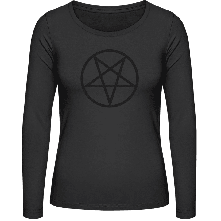 Inverted Pentagram Frauen Langarmshirt contain pic