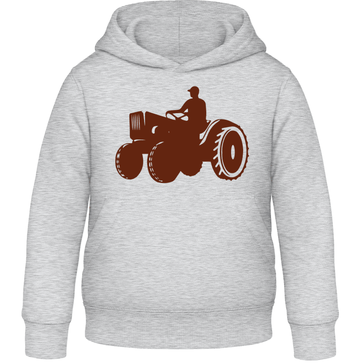 Farmer With Tractor Felpa con cappuccio per bambini contain pic