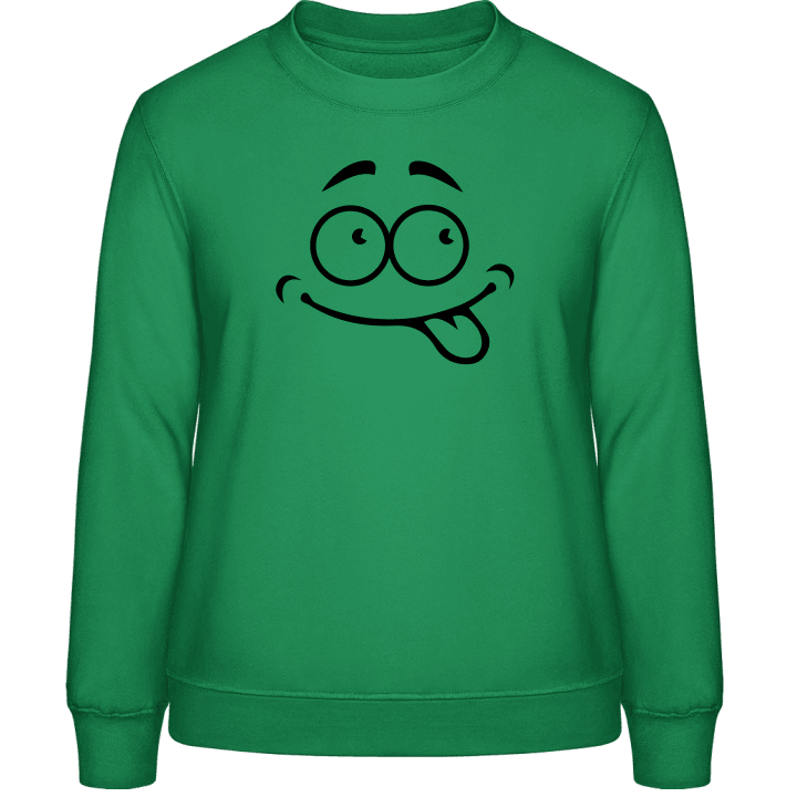 Smiley Tongue Sweatshirt för kvinnor contain pic