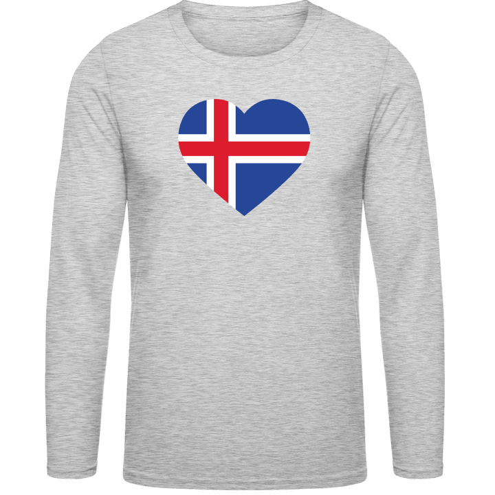 Iceland Heart Langermet skjorte contain pic