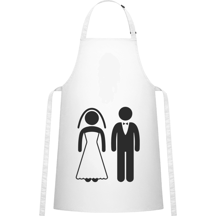 Groom And Bride Delantal de cocina contain pic