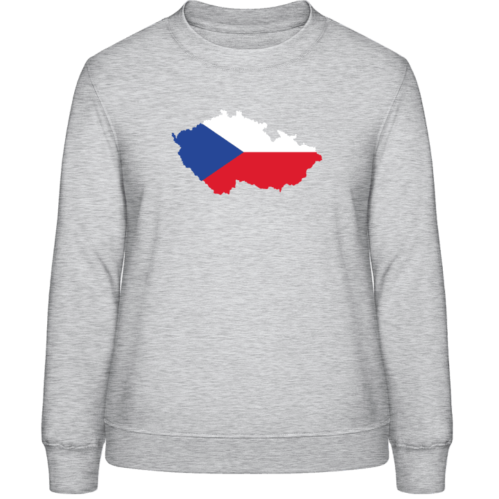 Czech Republic Map Sweatshirt för kvinnor contain pic