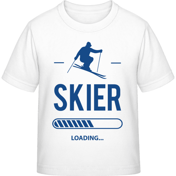 Skier Loading T-skjorte for barn contain pic