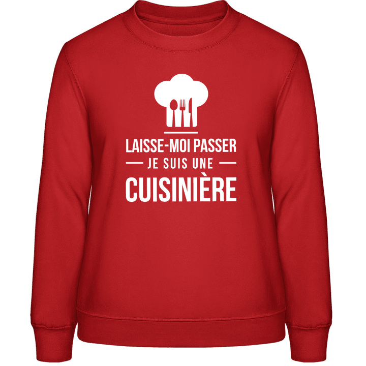 Laisse-Moi Passer Je Suis Une Cuisinère Frauen Sweatshirt contain pic