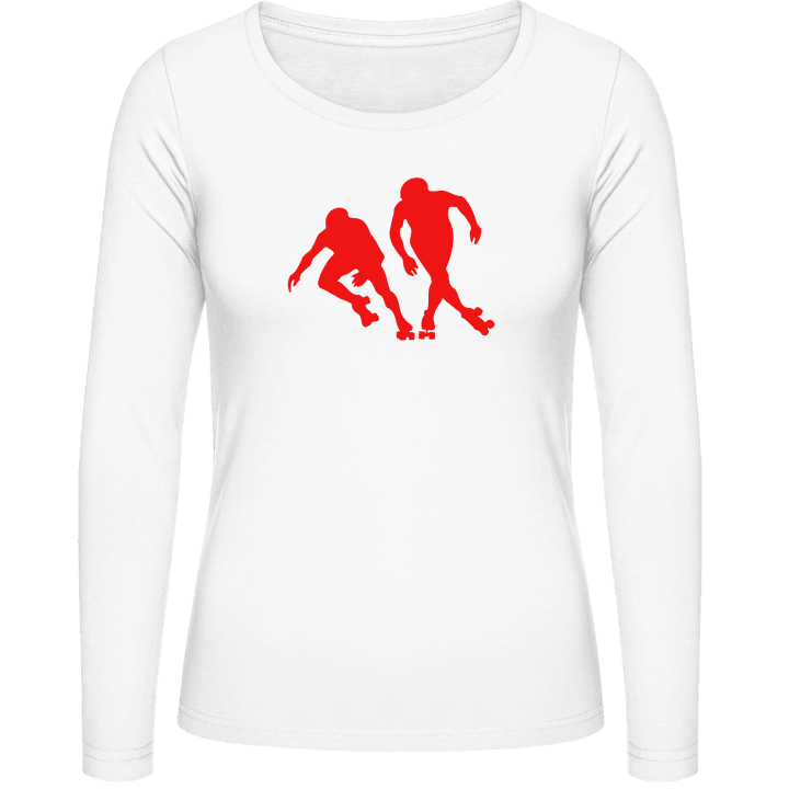 Roller Skating Camisa de manga larga para mujer contain pic
