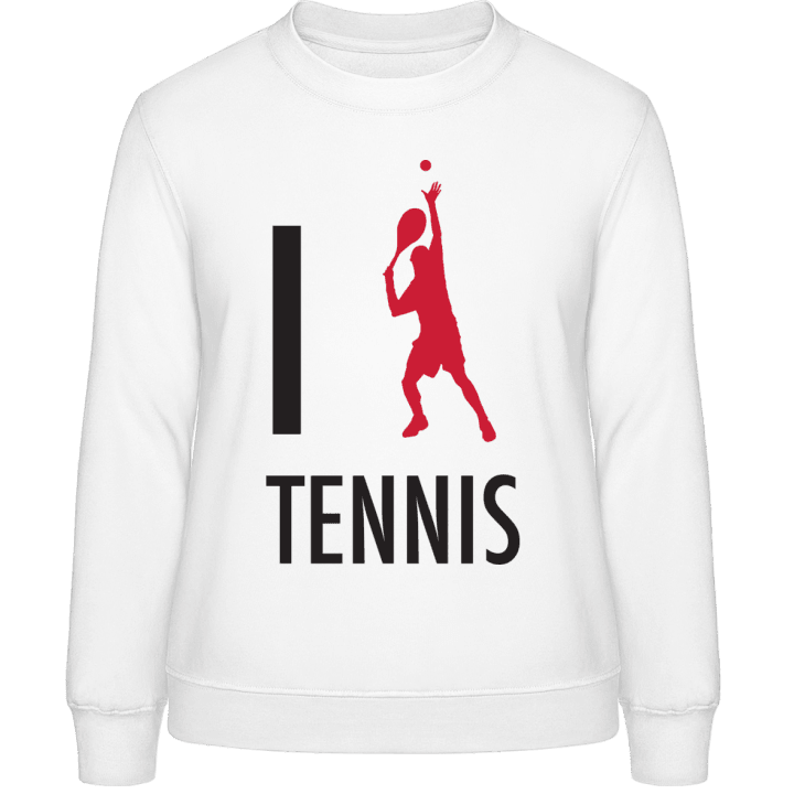 I Love Tennis Sweatshirt för kvinnor contain pic