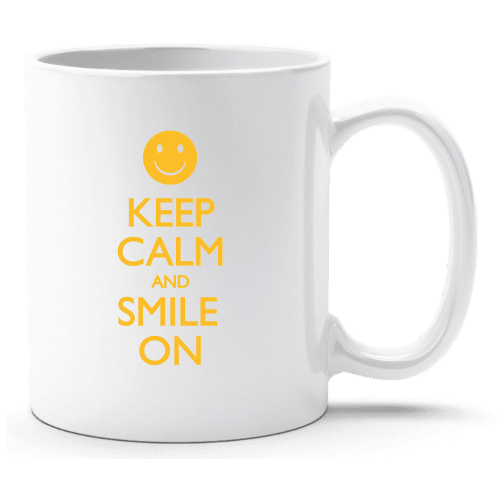 Keep Calm and Smile On Cup contain pic