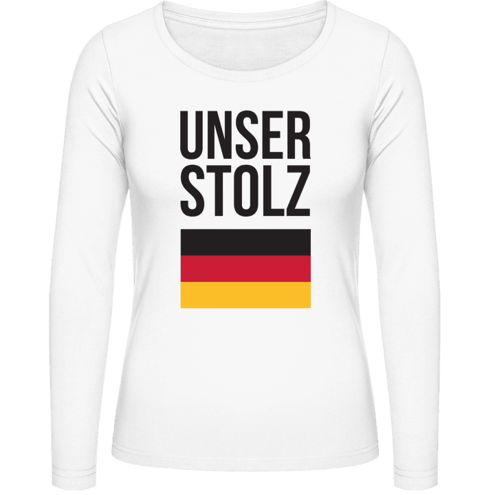 Unser Stolz Vrouwen Lange Mouw Shirt contain pic