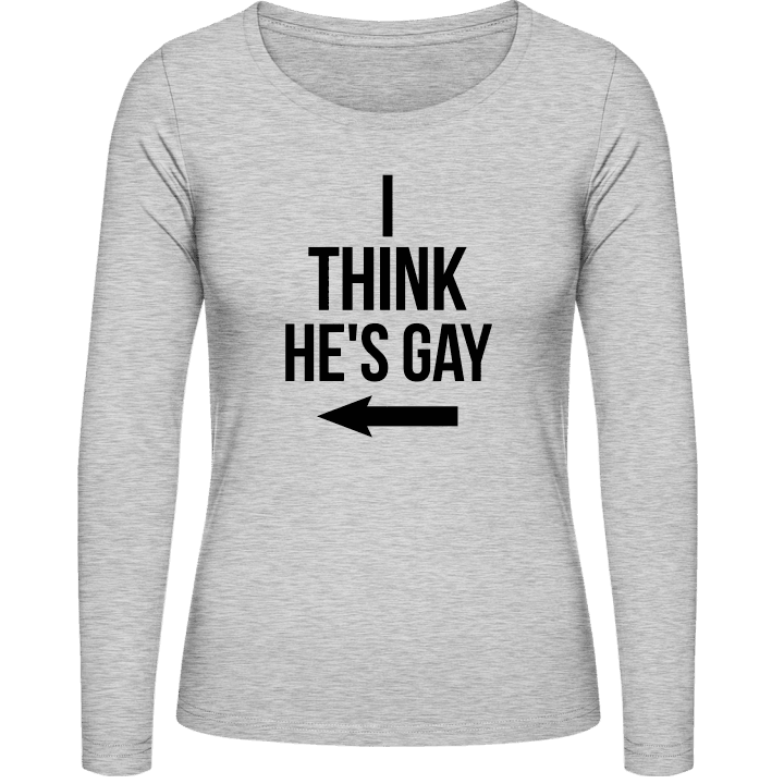 He is Gay Arrow T-shirt à manches longues pour femmes contain pic
